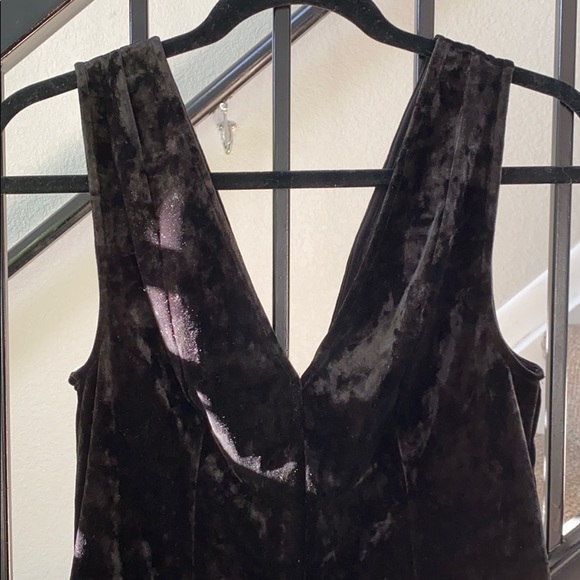 Black Velvet Babydoll Top - Picture 2 of 3